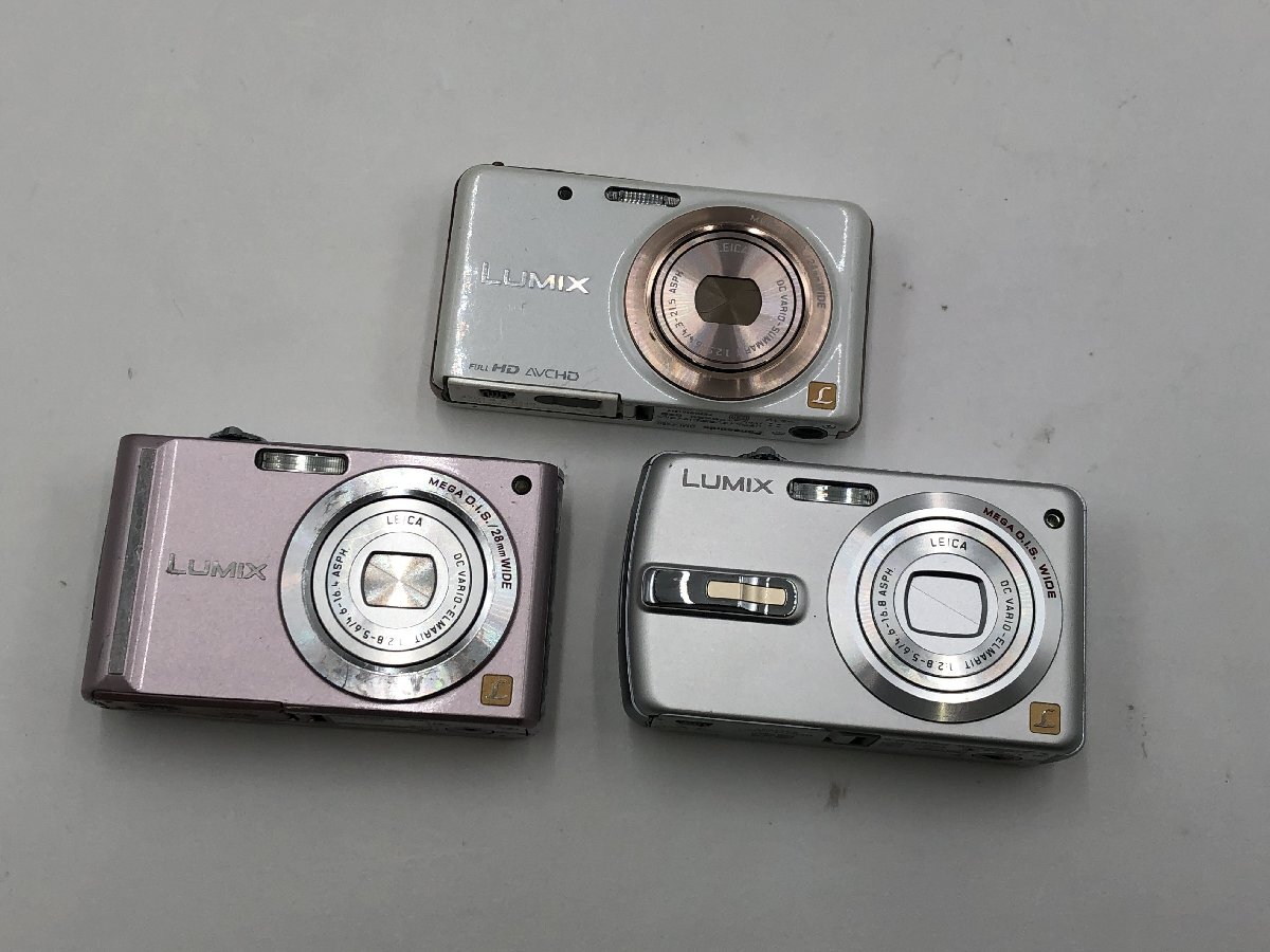 ♪▲【Panasonic パナソニック】コンパクトデジタルカメラ 3点セット LUMIX DMC-FX80/DMC-FX55/DMC-FX50 まとめ売り 0604 8