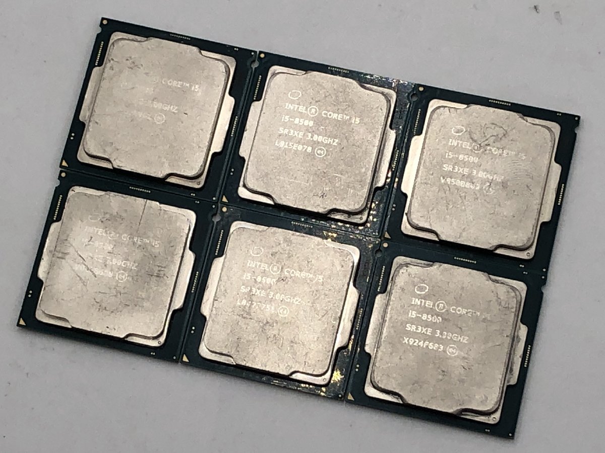 ♪▲【Intel インテル】Core i5-8500 CPU 6点セット SR3XE まとめ売り 0604 13