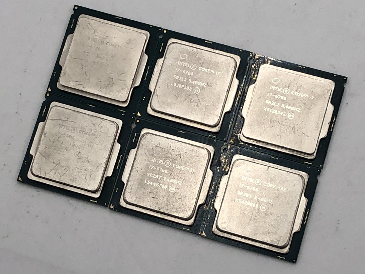 ♪▲【Intel インテル】Core i7-6700 CPU 6点セット SR2L2 SR2BT まとめ売り 0604 13