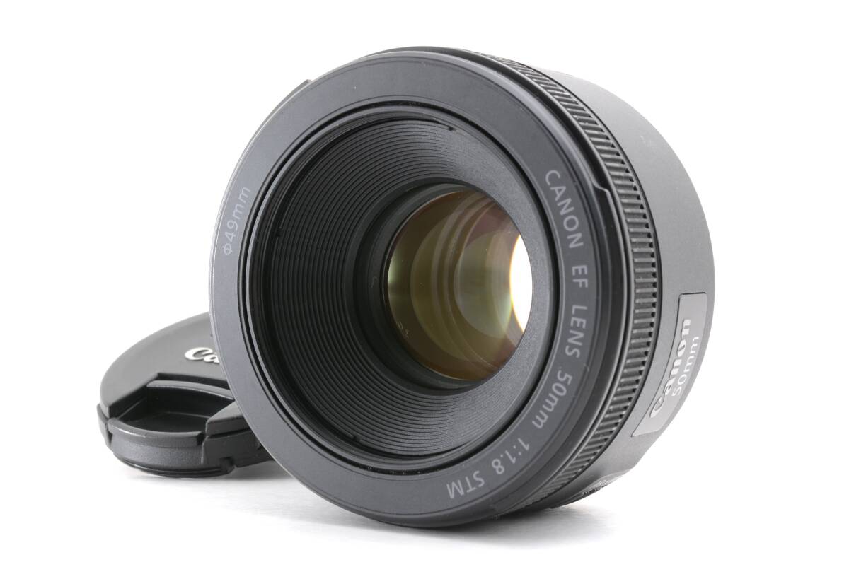 動作品 キャノン Canon EF 50mm f1.8 STM AF 一眼カメラレンズ 管WW1356