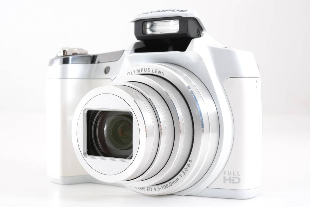 動作品 オリンパス OLYMPUS STYLUS SZ-16 スタイラス ホワイト コンパクトデジタルカメラ 管WW1369
