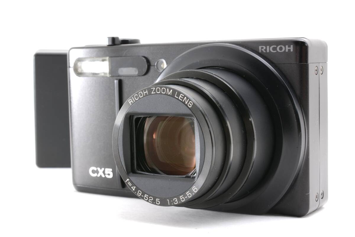 動作品 リコー RICOH CX5 ブラック コンパクトデジタルカメラ バッテリー 充電器付 管WW1370