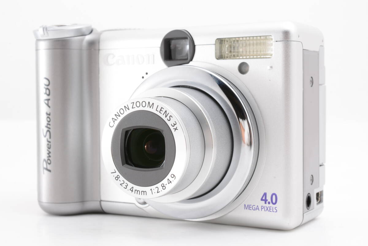 動作品 単三電池使用 キャノン Canon PowerShot A80 コンパクトデジタルカメラ 管WW1373