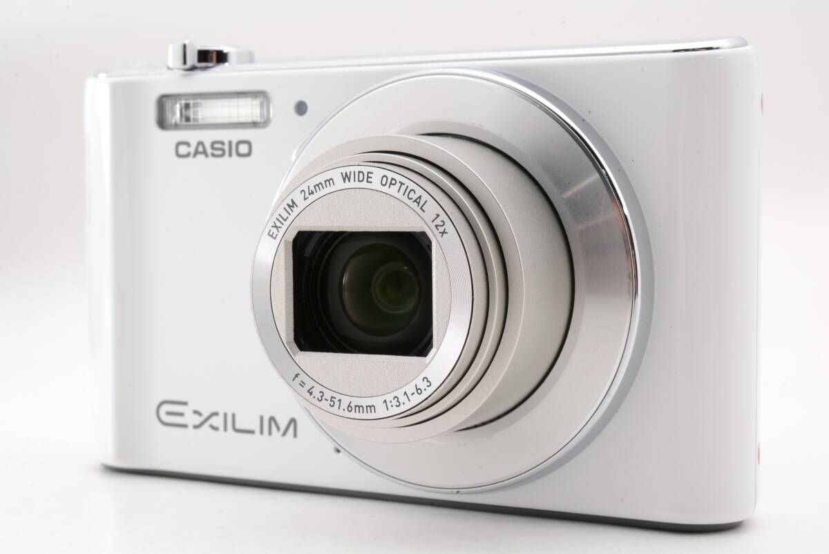 動作品 カシオ Casio EXILIM EX-ZS180 エクシリム 白 ホワイト コンパクトデジタルカメラ 管R1073
