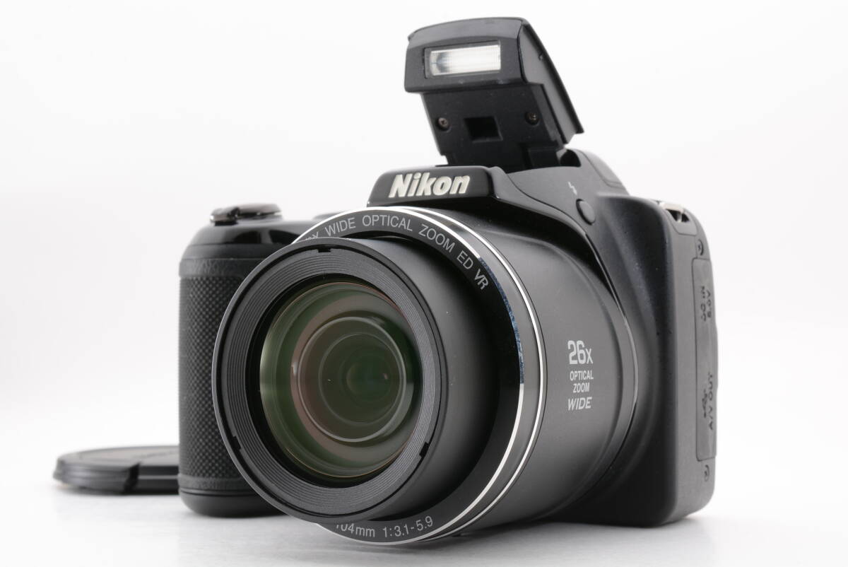 動作品 単三電池使用 ニコン Nikon COOLPIX L320 クールピクス コンパクトデジタルカメラ 管R1075