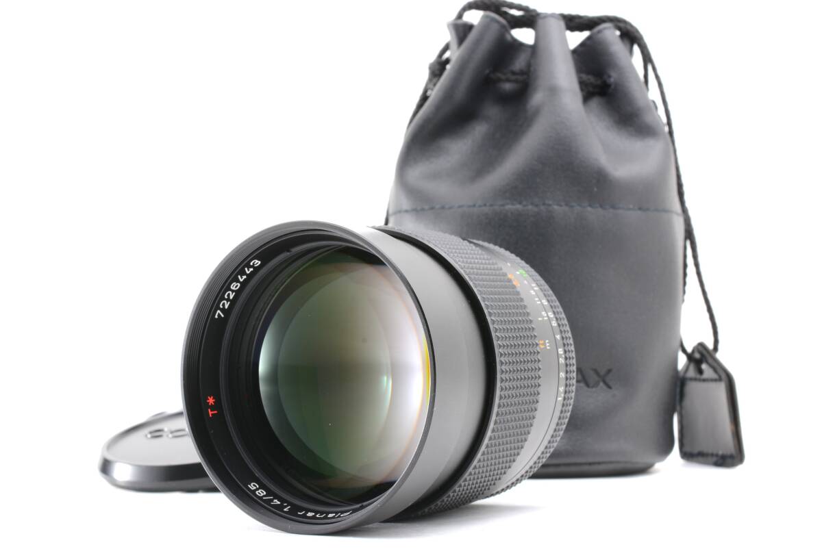 コンタックス CONTAX Carl Zeiss Planar 85mm f1.4 T* MMJ カールツァイス MF 一眼カメラレンズ ケース付 管WW1441
