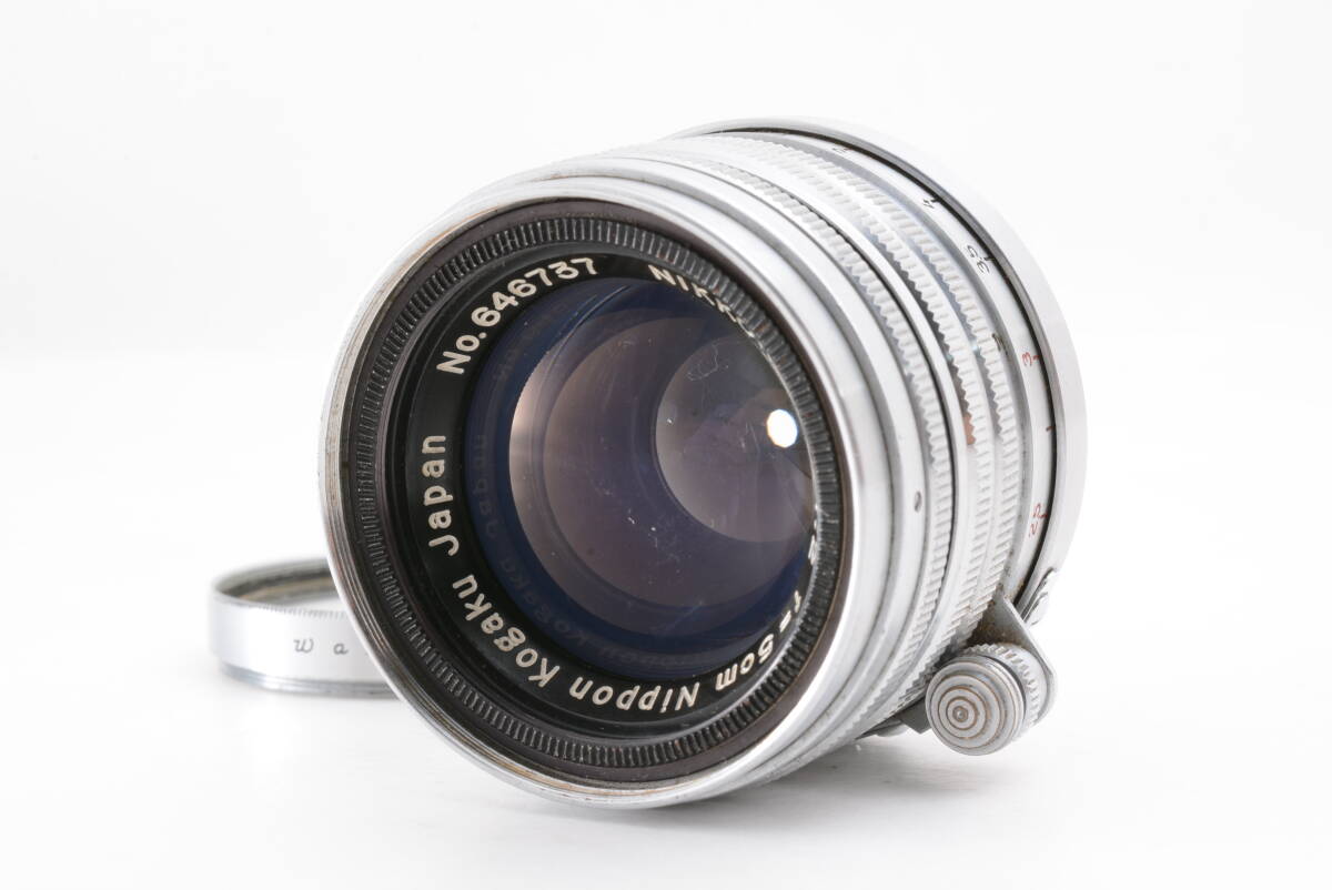 ニコン Nikon NIKKOR-H C 5cm 50mm f2 Lマウント 日本光学 Nippon Kogaku MF 一眼カメラレンズ 管WW1442
