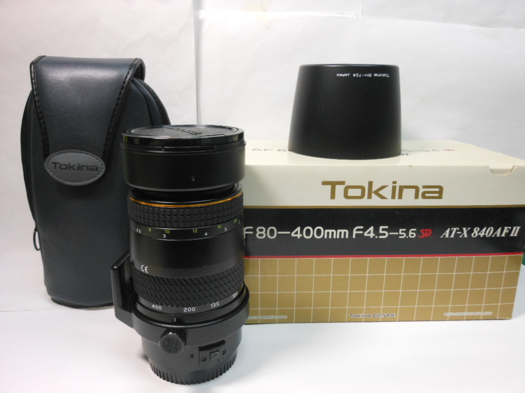☆希少外観極上美品級☆トキナー Tokina AF 80ー400ｍｍ Ｆ4.5-5.6 　 ATーX ＳＤ キヤノン Canon　即日発送　ケース・元箱付