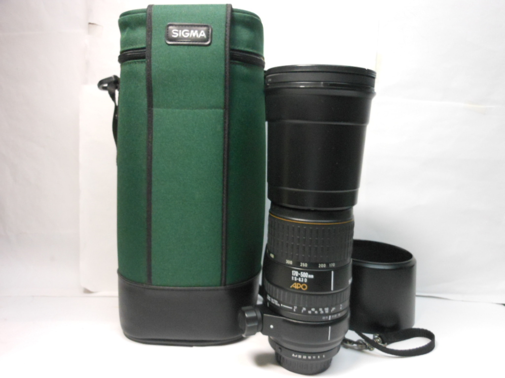 ☆希少美品級　人気の後期型 ☆シグマ SIGMA APO 170-500mm F5-6.3 ペンタックス　pentax 　即日発送 　フード・ケース付　動作確認済