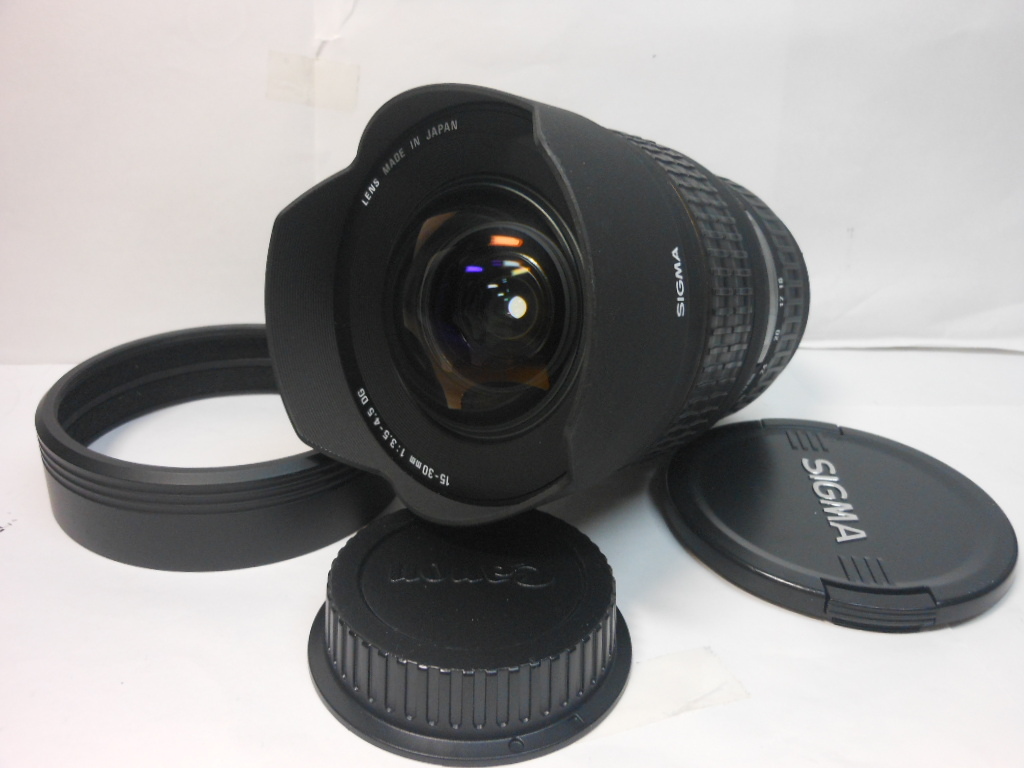 ☆希少美品級☆シグマ SIGMA 15-30mm F3.5-4.5 ＥＸ DＧ キヤノン Canon 即日発送　フルサイズ対応