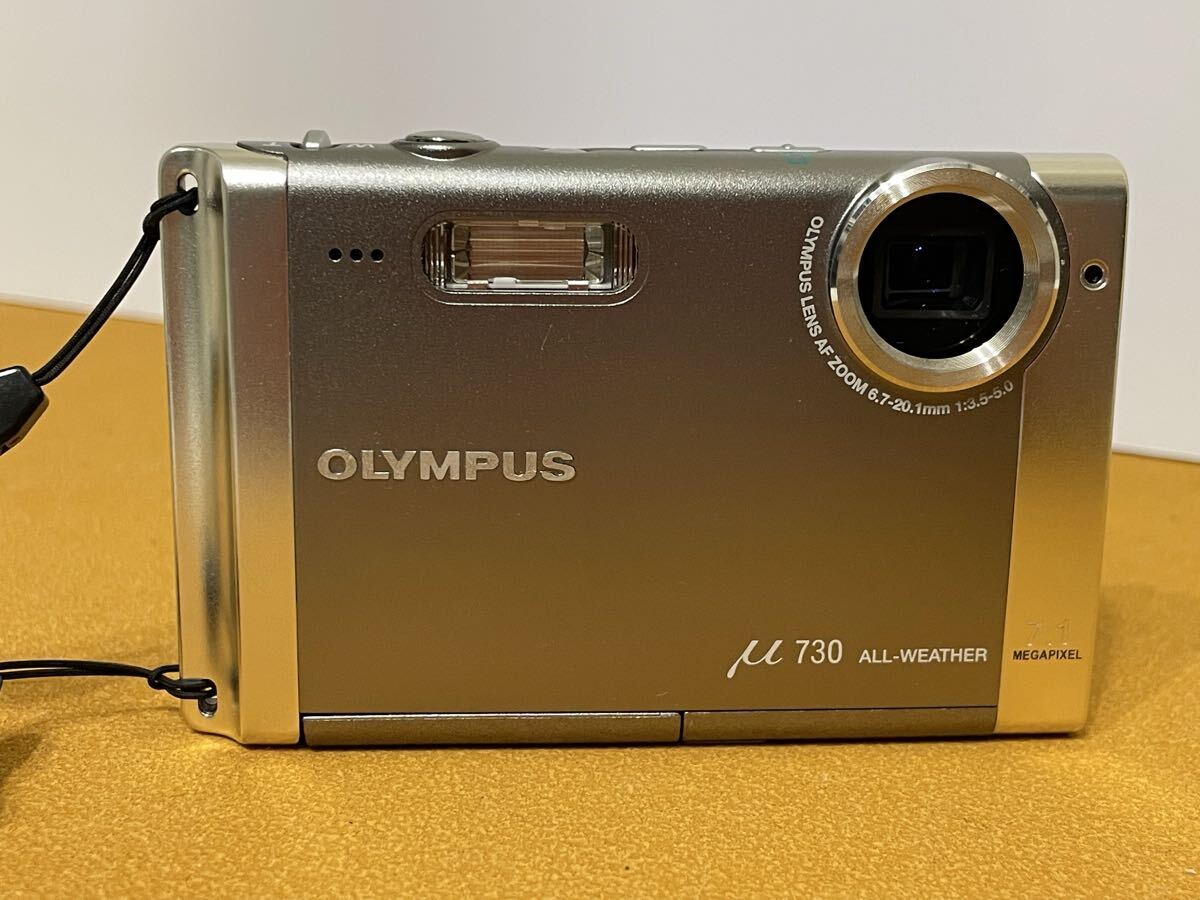 ★美品★OLYMPUS μ730 コンパクトデジタルカメラ オリンパス 元箱他 コンデジ