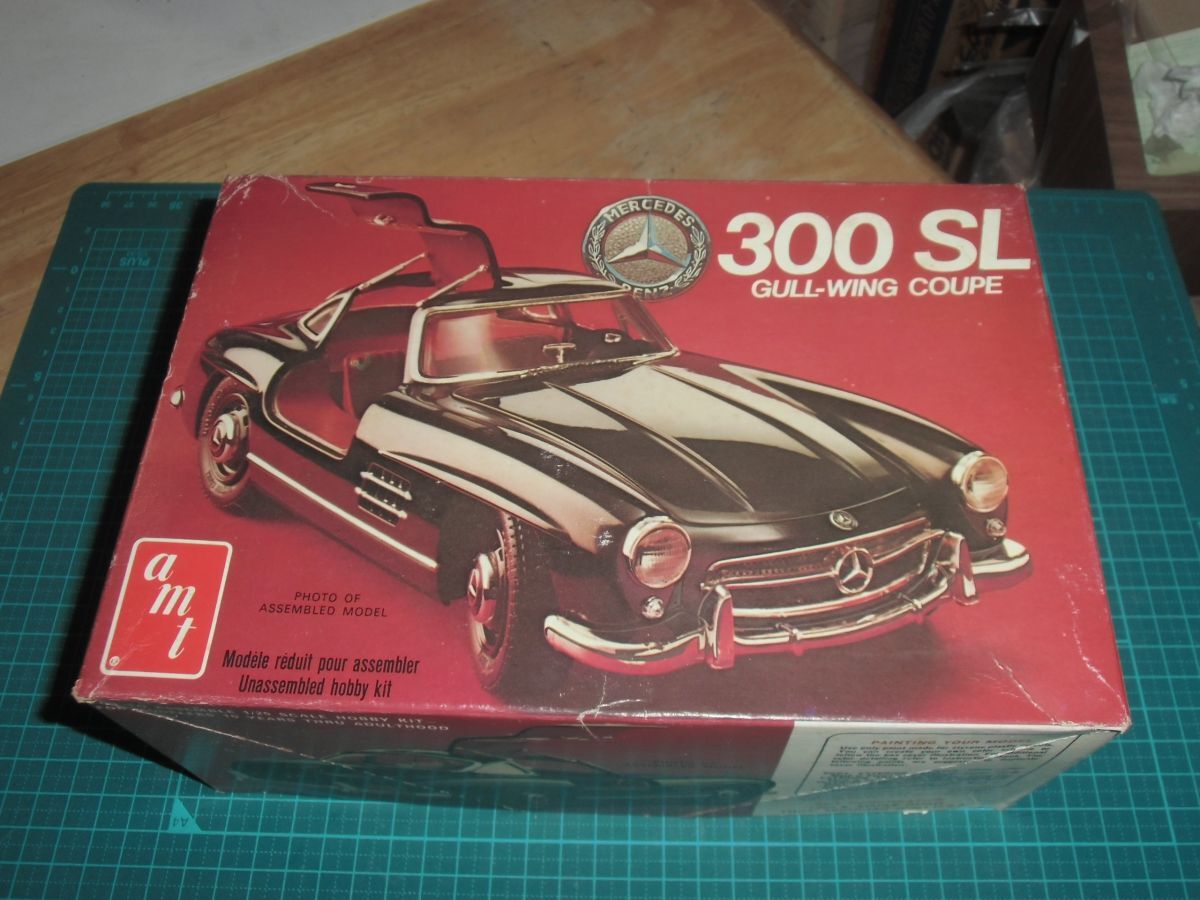 手付品☆1/25　メルセデスベンツ 300SL　ガルウイングクーペ　AMT　MERCEDES-BENZ 300-SL GULL-WING COUPE