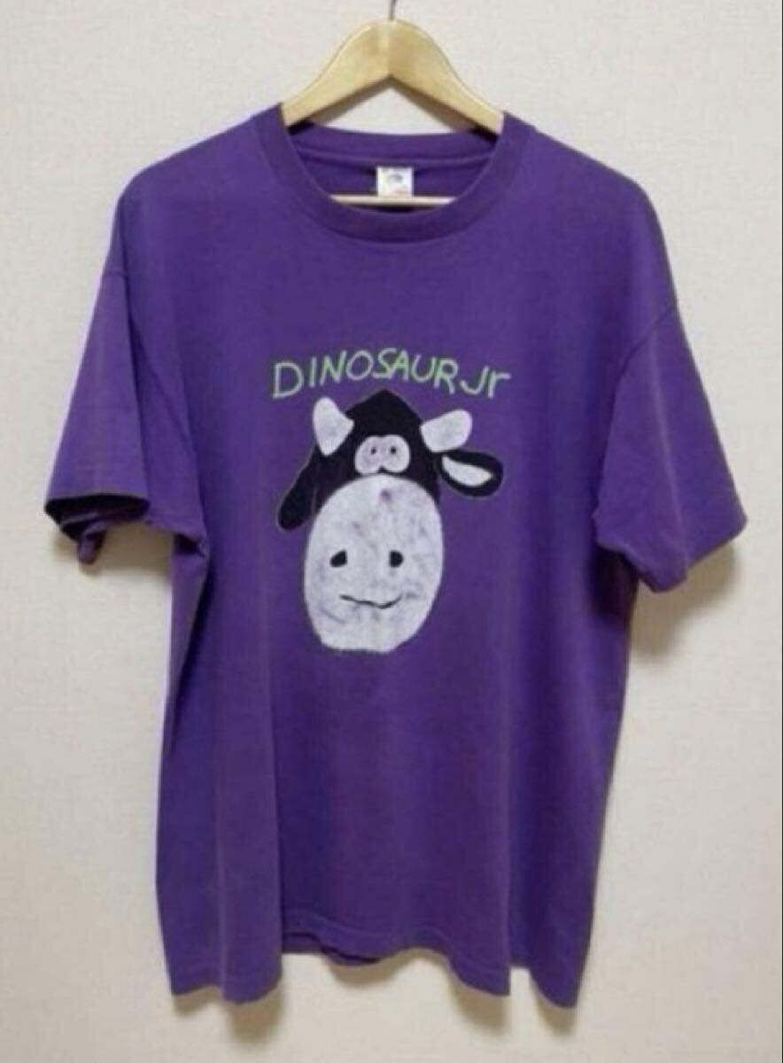 【希少】当時物 90s Dinosaur Jr. Cow&Gorilla ヴィンテージ Tシャツ XL ダイナソージュニア 牛 ゴリラ nirvana ソニックユース フェード