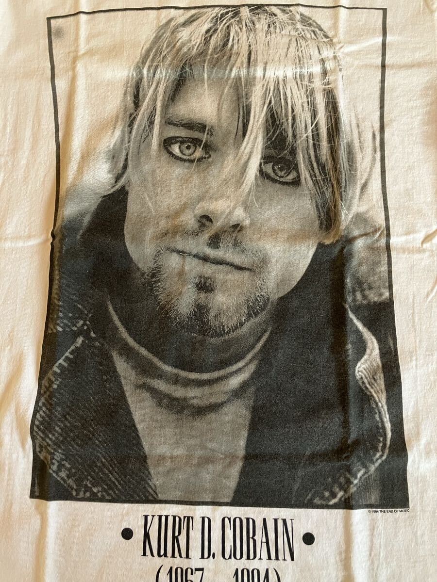【美品】90s カートコバーン 追悼 Tシャツ L 当時物 NIRVANA バンドTシャツ ヴィンテージ ジェリーロレンゾ 本物