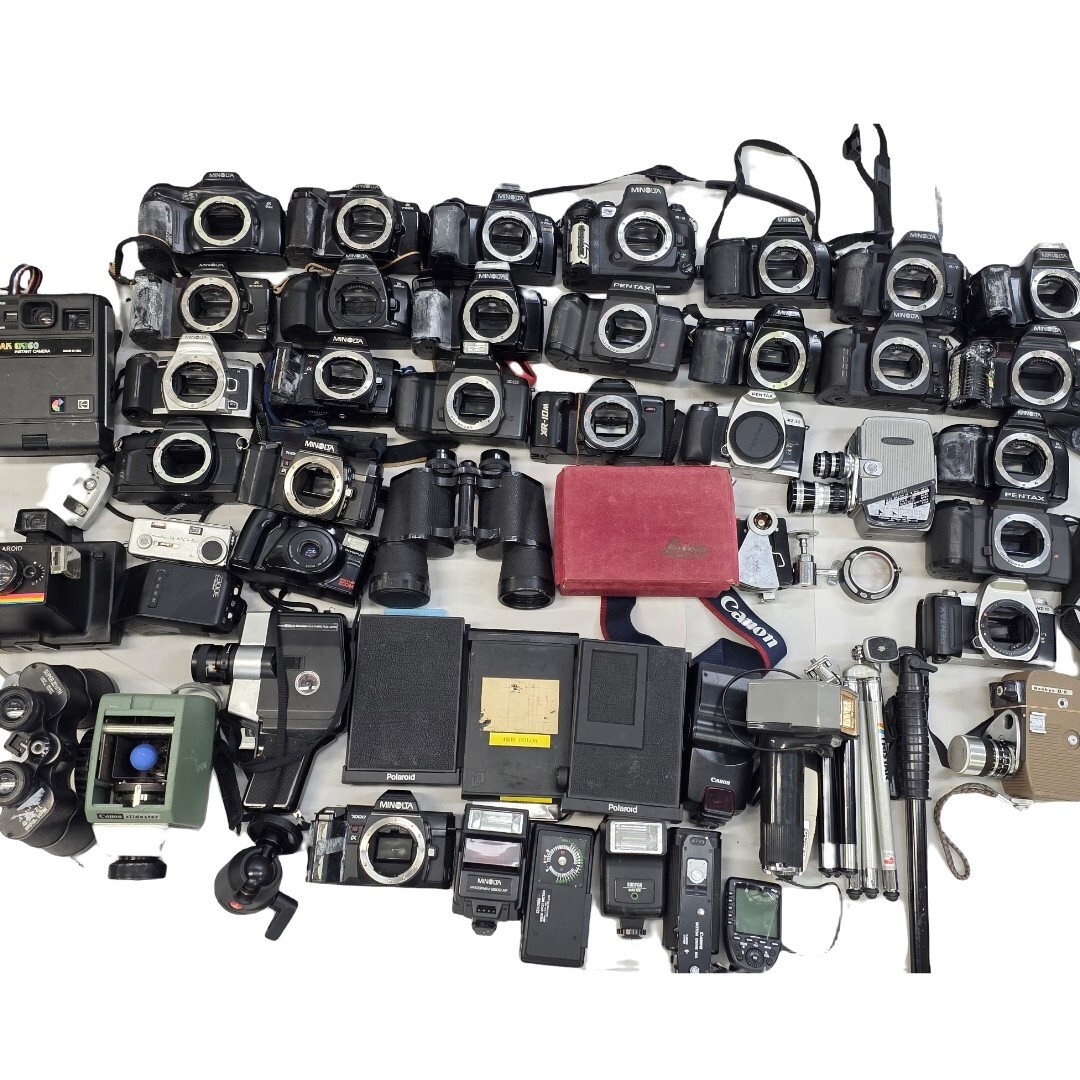 約50点まとめ MINOLTA α-9 PENTAX その他カメラ 用品類 フィルムAFカメラ まとめ まとめて 大量セット J26