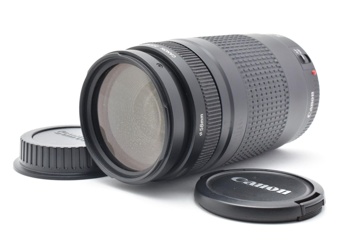 ★良品★ Canon キャノン キヤノン EF 75-300mm F4-5.6 II 前後キャップ付き #709W05926