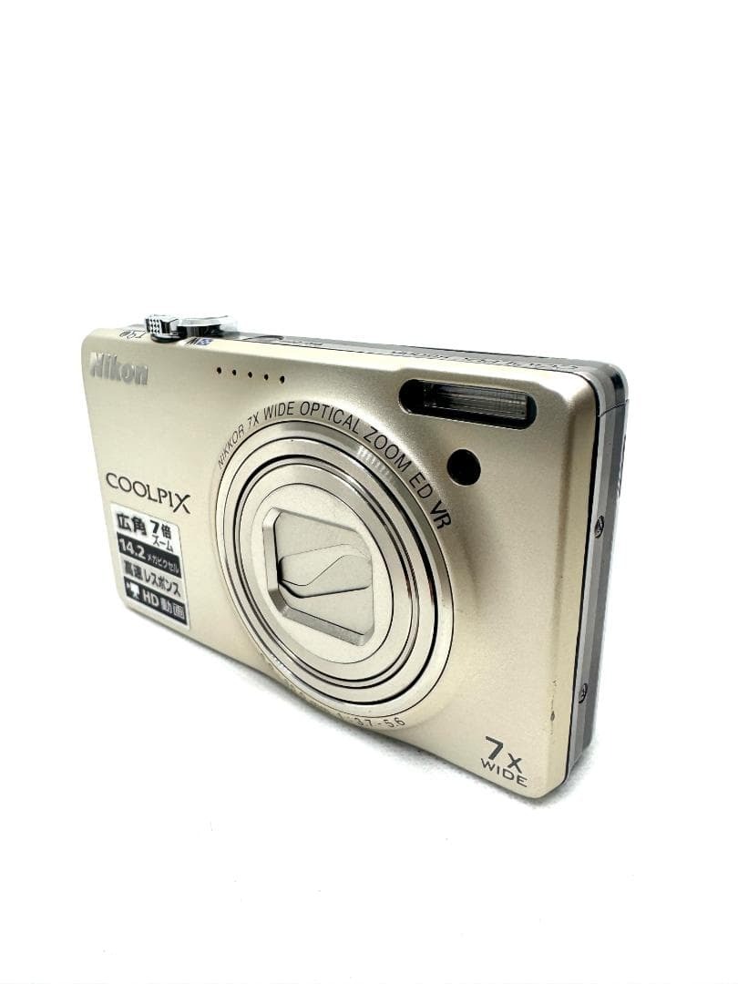 ★Nikon COOLPIX S6000 コンデジ シルバー コンパクトデジタルカメラ　#52