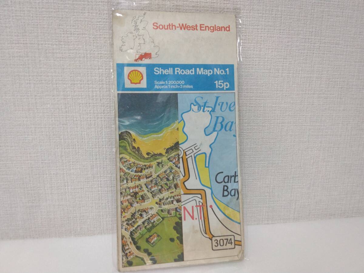★1960年代 Shell Road Map GBイギリス当時物 シェル ロードマップ！モーガン・MG・トライアンフ！