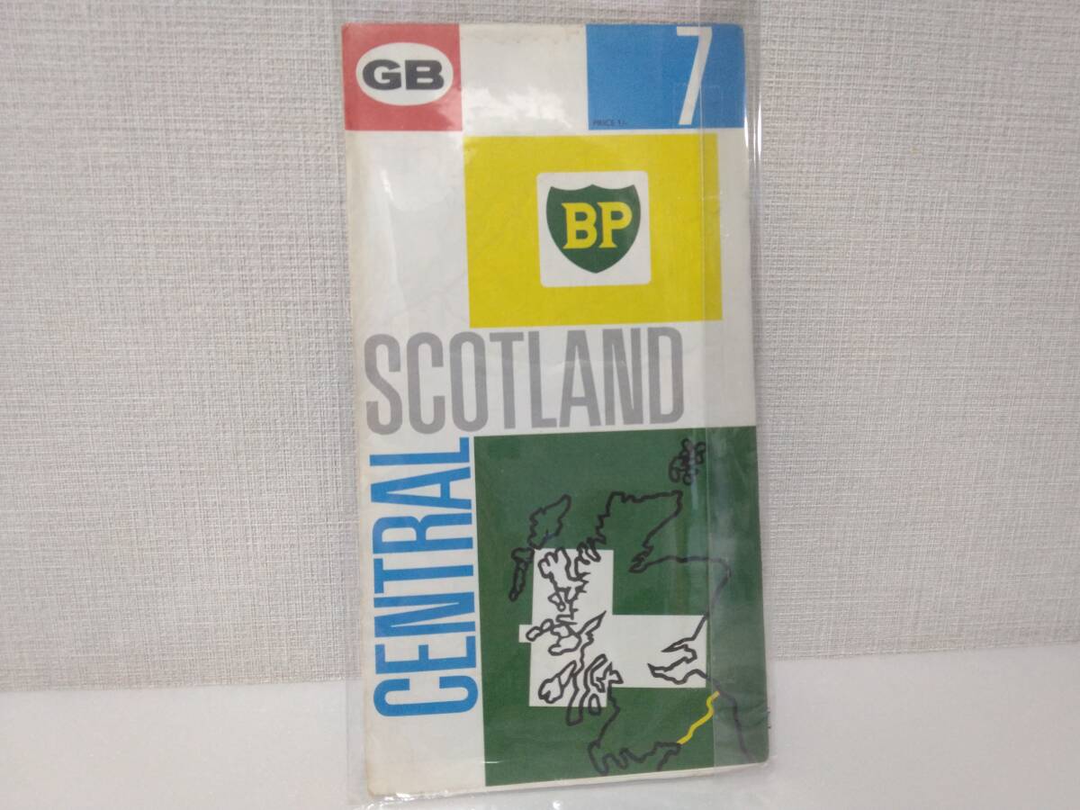 ★1960年代 BP GBイギリス スコットランド当時物 ロードマップ！モーガン・MG・トライアンフ！