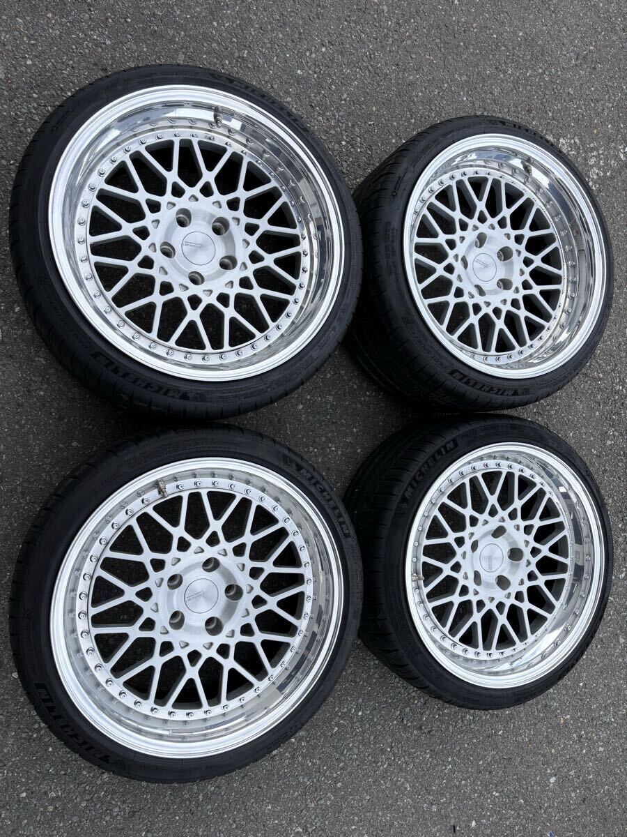 POKAL GRB02 PCD120 BMW M3 E90 E92 E93 19inch F:9.5j R:11.0j ミシュランパイロットスポーツ４S新品　245/35 275/30　agio HRE アメ鍛