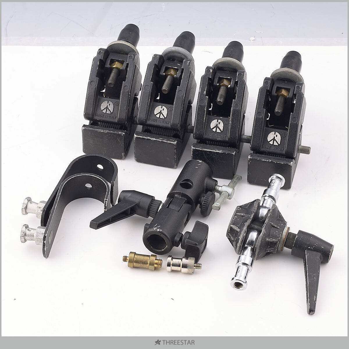 Manfrotto マンフロット スーパークランプ 035 4個/アンブレラホルダー ティルトトップヘッド Jフック付き 【103】