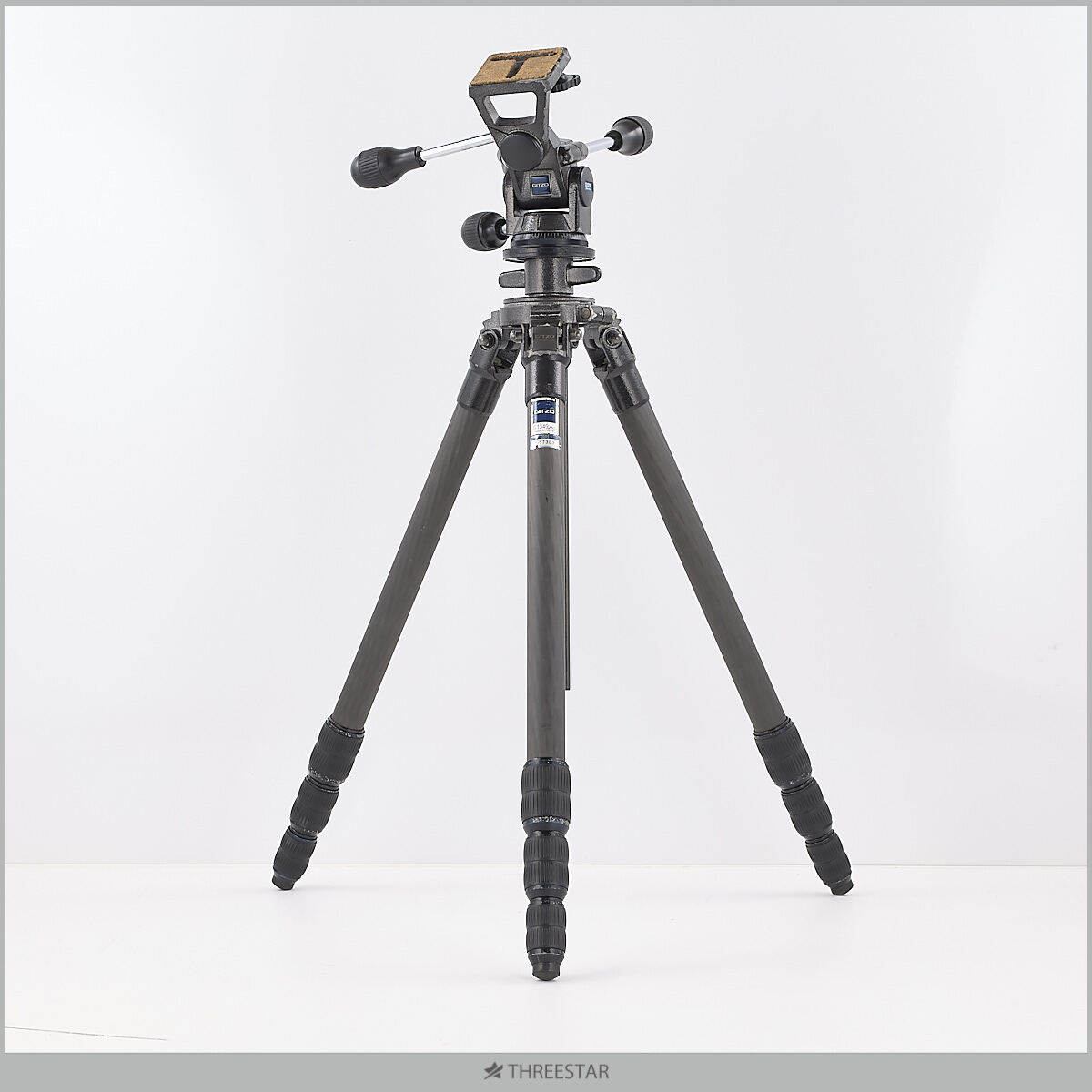 GITZO G1349 MK2 G1371M 雲台セット 実用中古にて 3型 4段三脚 ジッツオ フラットプレート付き