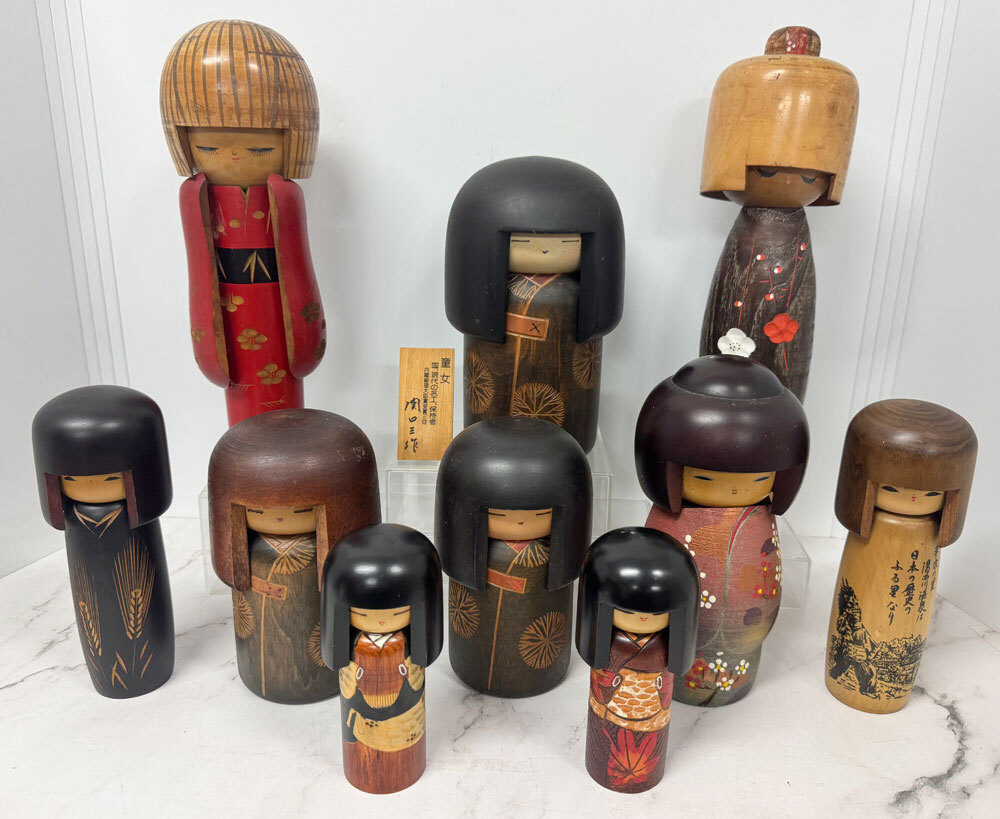 ◆創作こけし 伝統こけし 卯三郎 など 内閣総理大臣賞 関口三作 こけしまとめ 伝統工芸 おかっぱ◆
