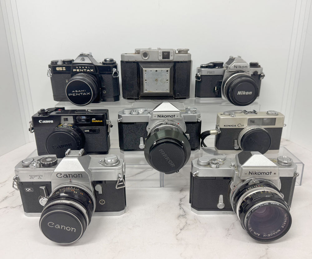 ★CANON Nikon PENTAX Konica MAMIYAフィルム式カメラ 一眼レフ まとめ売り 売切り★