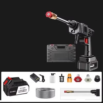  新入荷高圧洗浄機コードレス 充電式 水噴射量5.2L/min 21V 500W自吸式 ポータブル 洗車機強力噴射ハンディウォッシャー大容量バッテリー付