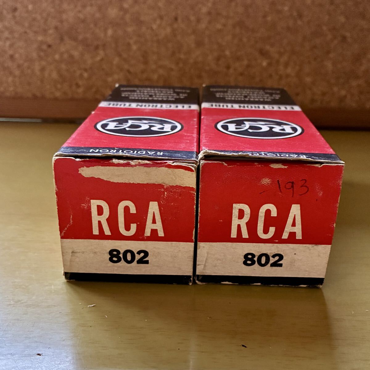 RCA 802 真空管 2本セット 元箱付き