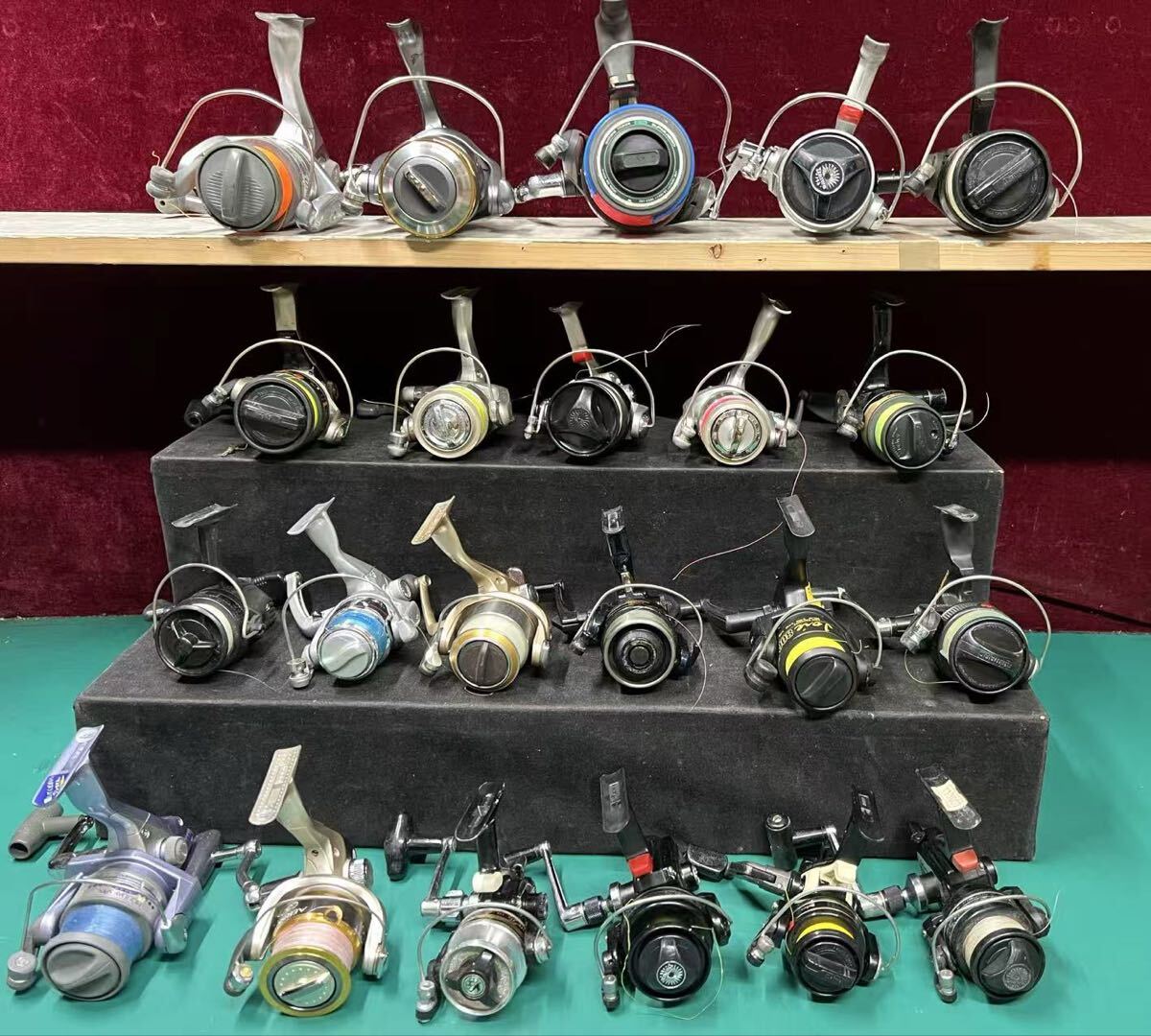 フィッシング 釣り具　SHIMANO/Daiwa/など リール　計22点　まとめ売り　現状品　動作OK (100s)