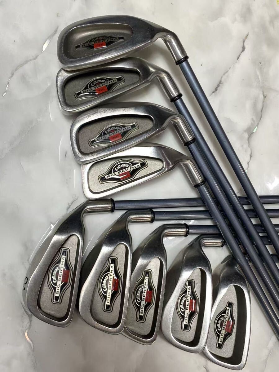 キャロウェイ Callaway BIG BERTHA 3～9 S P 9本　アイアンセット RCH90 （140s）⑬