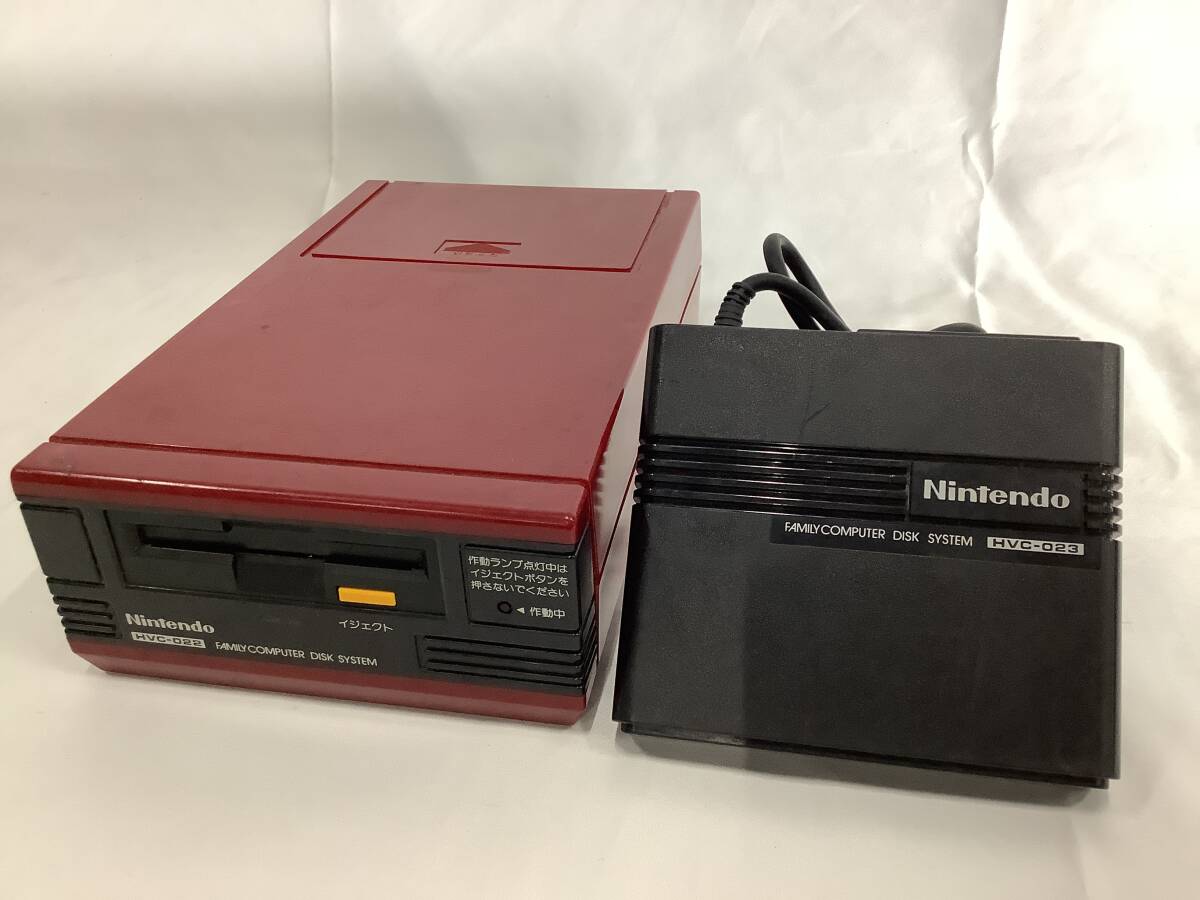 Nintendo 「ファミリーコンピュータディスクシステム」 (HVC-022)&RAMアダプター(HVC-023)ジャンク・中古品　送料無料　1円〜【176-19.NT】
