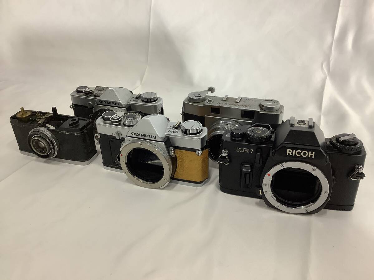 ジャンク品 フィルムカメラ5pまとめセット OLYMPUS/RICOH その他　中古品　送料無料　1円〜【17-19.NT】