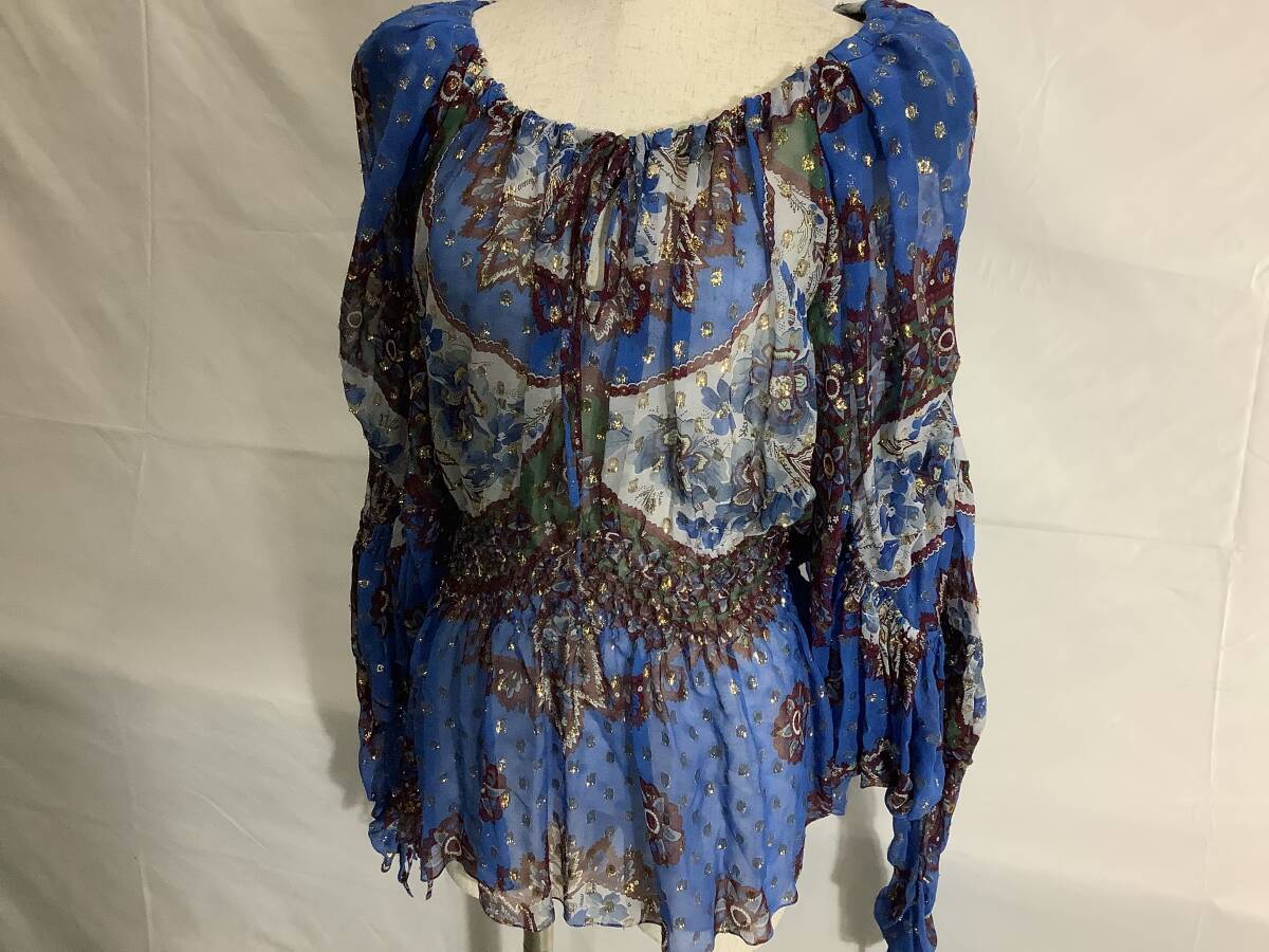 John Galliano シアーブラウス(レディース)　中古品　送料無料　1円〜【261-12.NT】