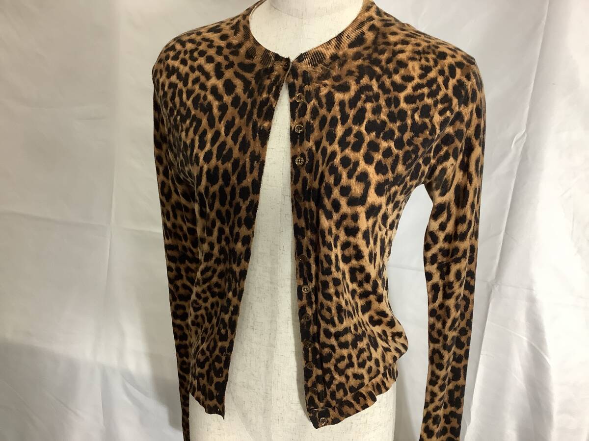 John Galliano ジョンガリアーノ レオパード柄カーディガン(レディース)　中古品　送料無料　1円〜【105-18.NT】