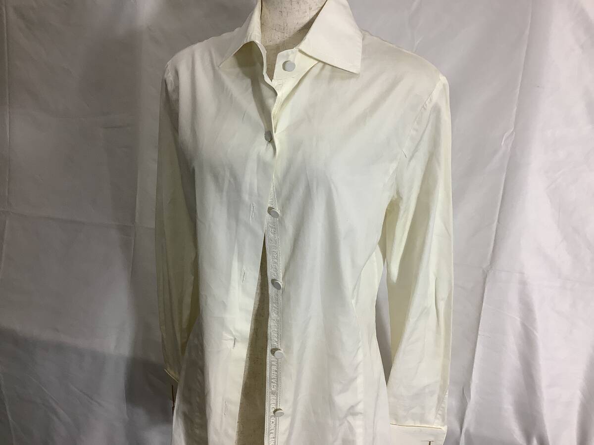 GIANFRANCO FERRE ジャンフランコ・フェレ ロングスリーブ ドレスシャツ(レディース)　中古品　送料無料　1円〜【107-18.NT】