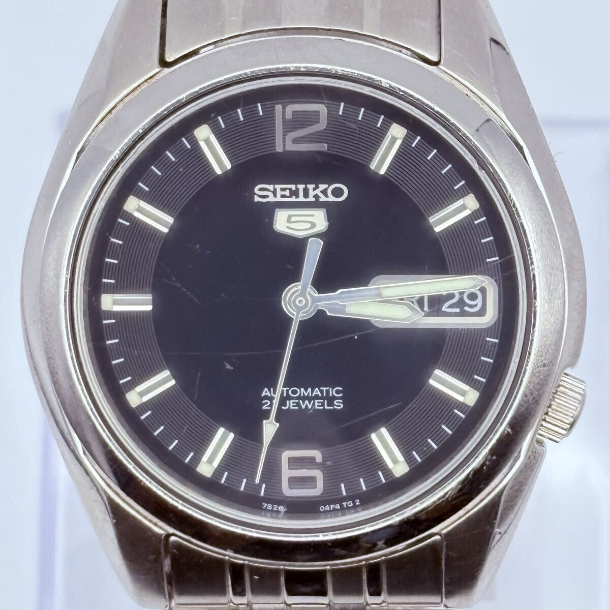 SEIKO5 セイコー5 AUTOMATIC 自動巻き 裏スケ 21JEWELS 7S26-01V0 腕時計 稼働品