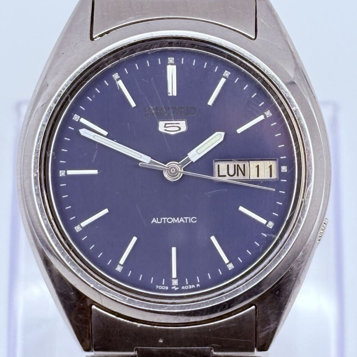 SEIKO5 セイコー5 AUTOMATIC 自動巻き デイデイト 7009-3040 腕時計 稼働品