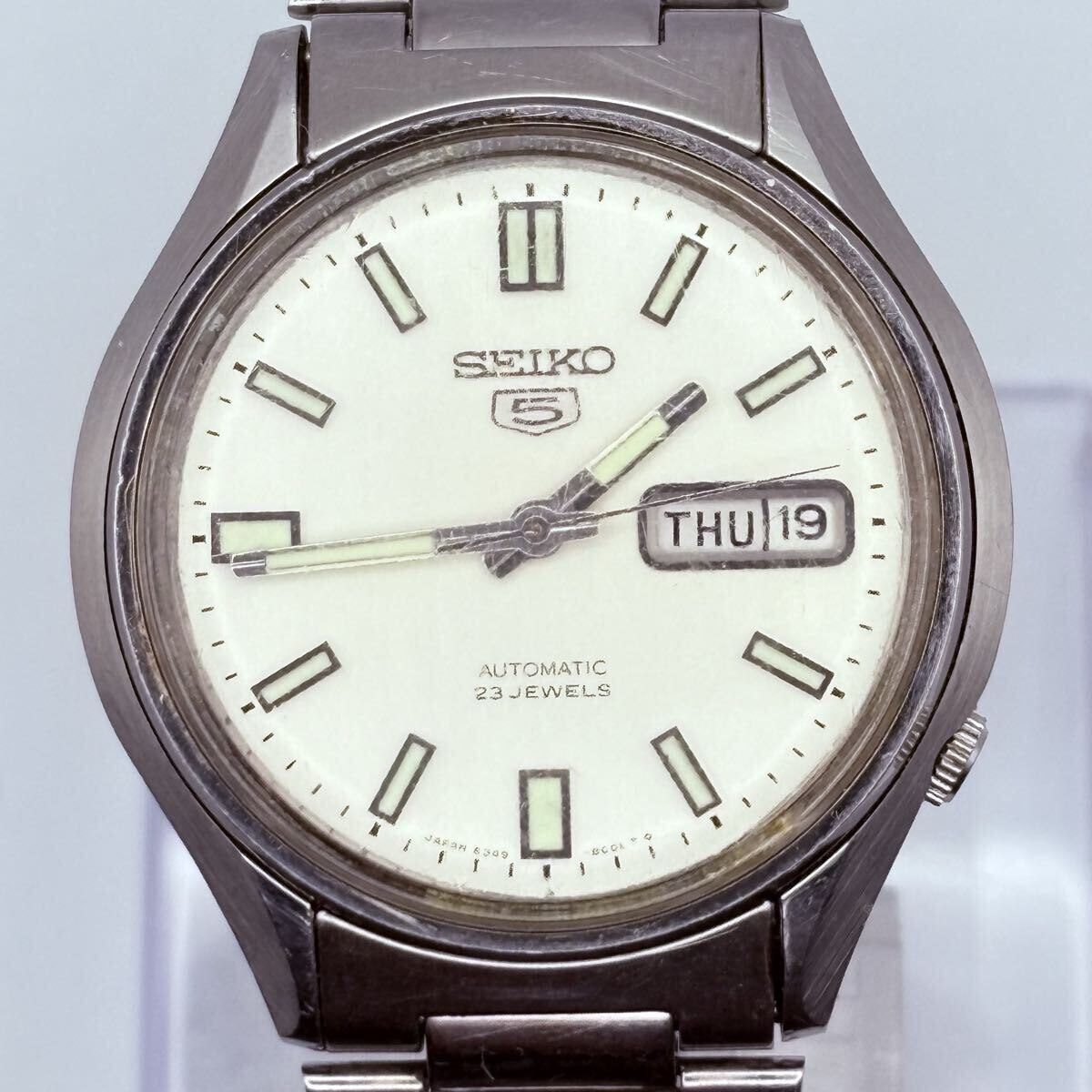 SEIKO5 セイコー5 AUTOMATIC 自動巻き 23JEWELS 6349-8000 デイデイト 腕時計 稼働品