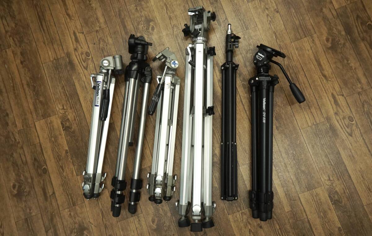 ◆三脚等 まとめ売り6本 ジャンク品 / Velbon・ナショナル etc…