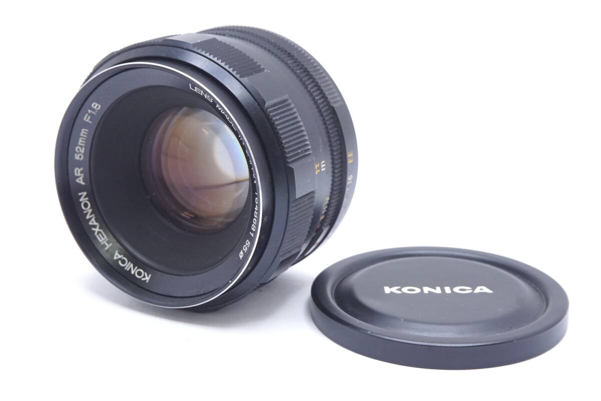 ▽KONICA コニカ HEXANON AR 52mm F1.8 (レンズキャップ付) ジャンク品扱い
