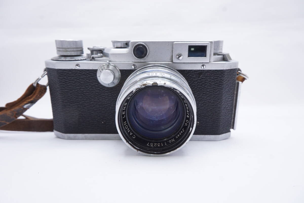 ○Canon キャノン IVSb / CANON LENS 50mm F1.8(ストラップ付）ジャンク品