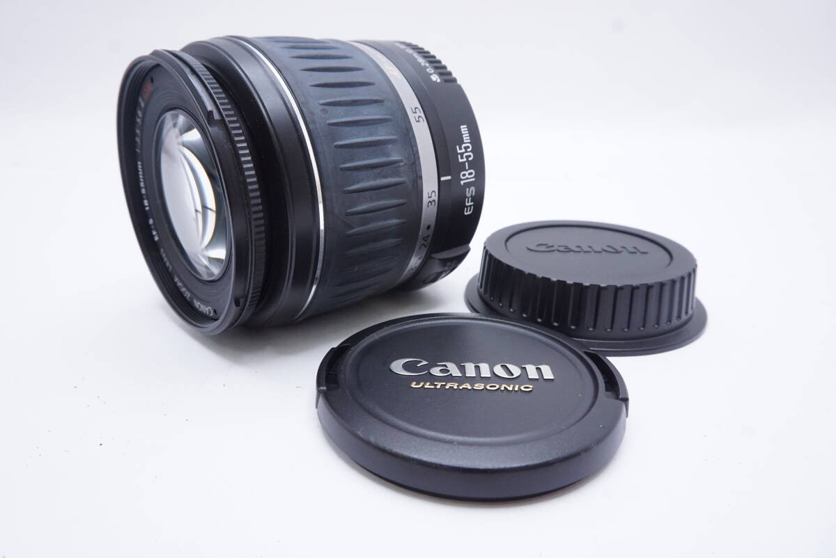 ○Canon キャノン ZOOM LENS EF-S 18-55mm F3.5-5.6II USM（前後キャップ付）