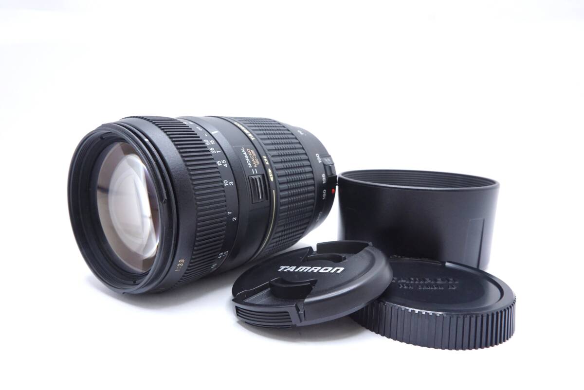 ☆TAMRON タムロン LD Di AF 70-300ｍｍ F4-5.6 TELE-MACRO キヤノン用（前後キャップ・フード付） 訳あり