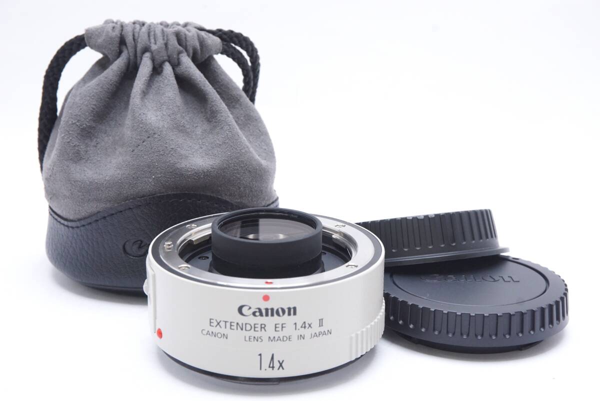 【美品】▽Canon キヤノン EXTENDER EF 1.4× II (前後キャップ・ケース付)