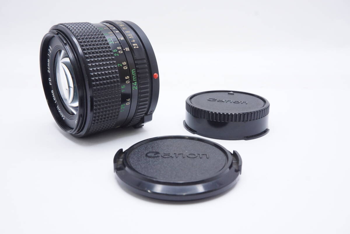 ○Canon キャノンLENS FD 24mm F2.8（前後キャップ付）
