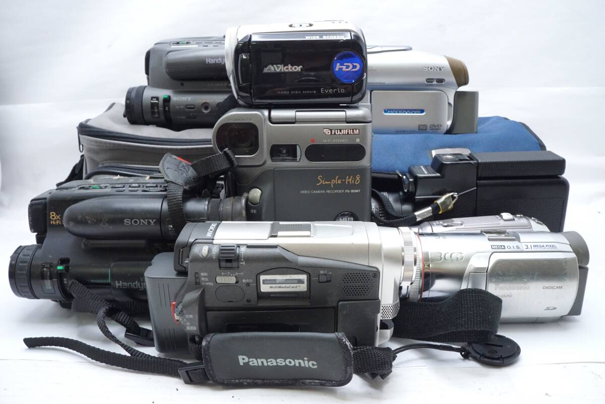 ▽ビデオカメラ まとめ売り ジャンク品 / Panasonic・Canon・SONY etc…