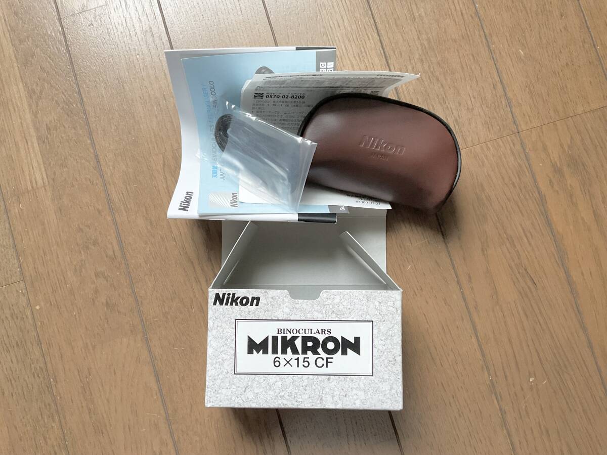 Nikon 双眼鏡 ミクロン 6×15 ポロプリズム式 6倍15口径 M6X15 (日本製) シルバー
