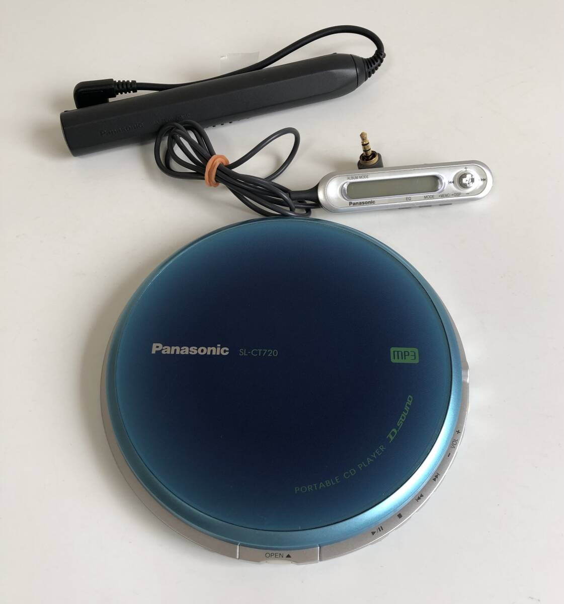 【通電可】Panasonic パナソニック ポータブル CD プレーヤー SL-CT720 ブルー